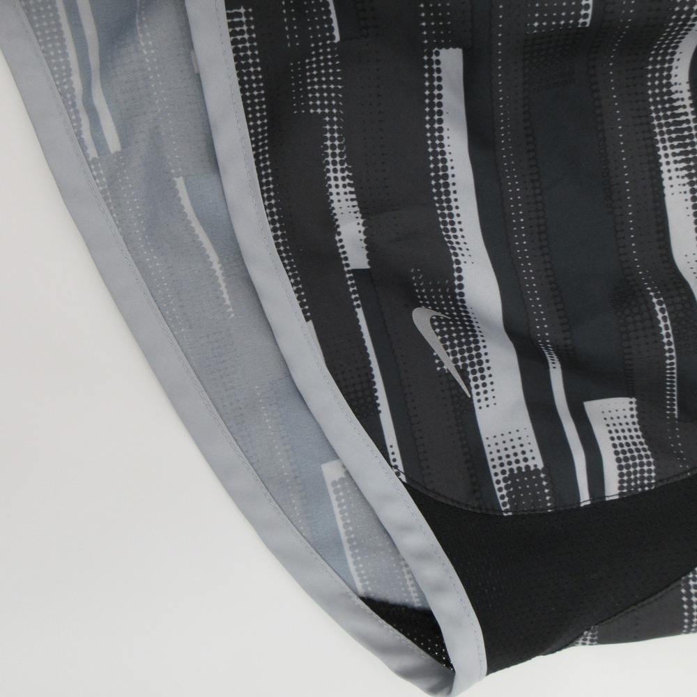 Nike Womens Running Shorts Black Grey Digital Print Mesh Athletic Size M - Picture 2 of 9